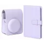LOVEINSTANT Bolsa para Câmara e Conjunto com Álbum de Fotos para Fujifilm Instax Mini 13 - Lilás