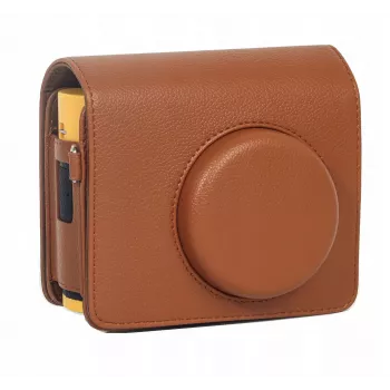 LOVEINSTANT Capa Bolsa Estojo para Kodak Mini Shot 3 Era MS300 Câmara Instantânea - Castanho