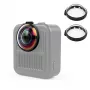 PULUZ 2x Protetor de Lente em Vidro Temperado para GoPro Max 2 - Moldura Preta