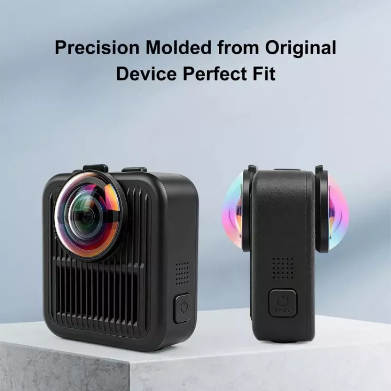 PULUZ 2x Protetor de Lente em Vidro Temperado para GoPro Max 2 - Moldura Preta