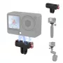 PULUZ Adaptador de Montagem Magnético de Libertação Rápida para DJI Osmo Action 6 / Nano / Suporte GoPro PU1070B