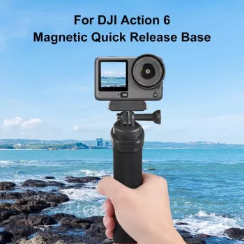 PULUZ Suporte Magnético de Libertação Rápida com Suporte GoPro para DJI Osmo Action 6 / Nano / Puluz / PU1079B