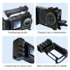 PULUZ Suporte de Moldura + Punho + Adaptador de Sapata Fria para DJI Osmo Action 6 / PU1096B