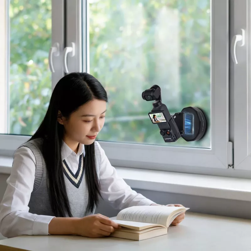 SUNNYLIFE Adaptador de Montagem Magnético com Suporte para DJI Osmo Pocket 4 - Preto