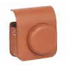 LOVEINSTANT Kit 4 em 1: Bolsa para Câmara, Álbum de Fotos, Caixa de Armazenamento, Autocolantes para Fuji Instax Mini 41 - Castanho
