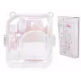 LOVEINSTANT Conjunto 2 em 1 Capa Bolsa Estojo para Fuji Instax Mini 12 Caixa de Armazenamento de Fotos Transparente Shimmer