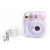 LOVEINSTANT Conjunto 2 em 1 Capa Bolsa Estojo para Fuji Instax Mini 12 Caixa de Armazenamento de Fotos Transparente Shimmer