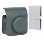 LOVEINSTANT Bolsa para câmara e álbum de fotografias para Fujifilm Instax Mini 41, cinzento, para 96 fotos
