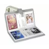 LOVEINSTANT Bolsa para câmara e álbum de fotografias para Fujifilm Instax Mini 41, cinzento, para 96 fotos