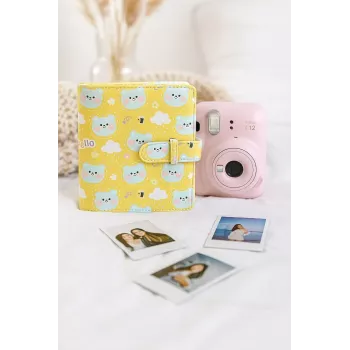 LOVEINSTANT Álbum de fotografias 64x para Fujifilm Instax Mini 99 41 12 40 11 Evo Liplay Link / Ursos amarelos