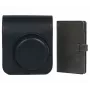 LOVEINSTANT Capa bolsa para Fujifilm Instax Mini 41 + álbum de fotografias para 96 fotos / preto