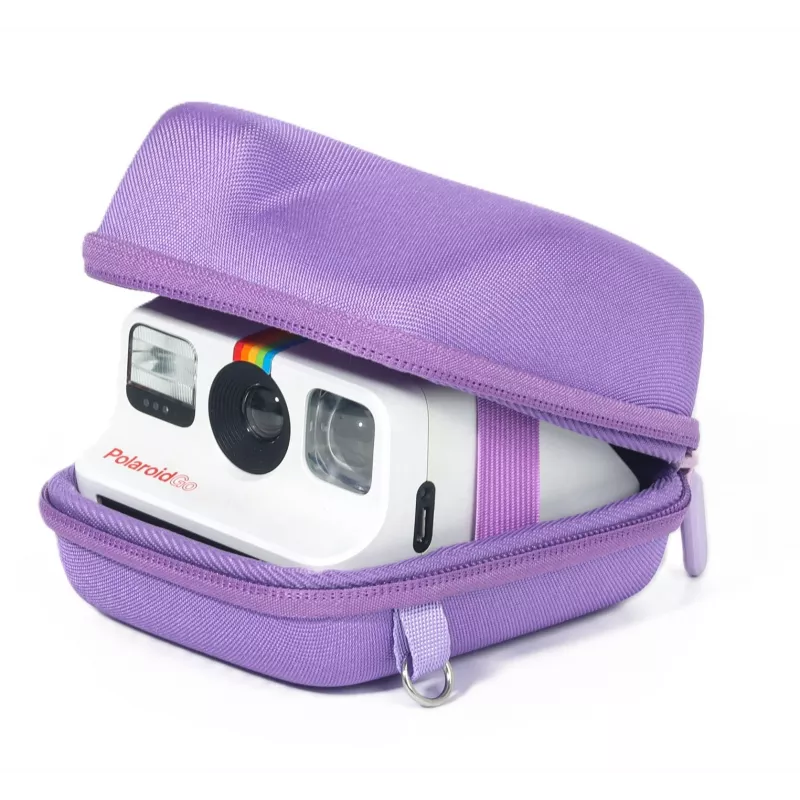 LOVEINSTANT Bolsa rígida EVA para câmara para Polaroid Go - lilás