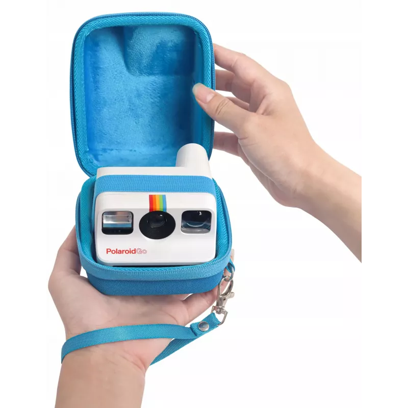 LOVEINSTANT Capa protetora rígida para câmara instantânea Polaroid Go - azul