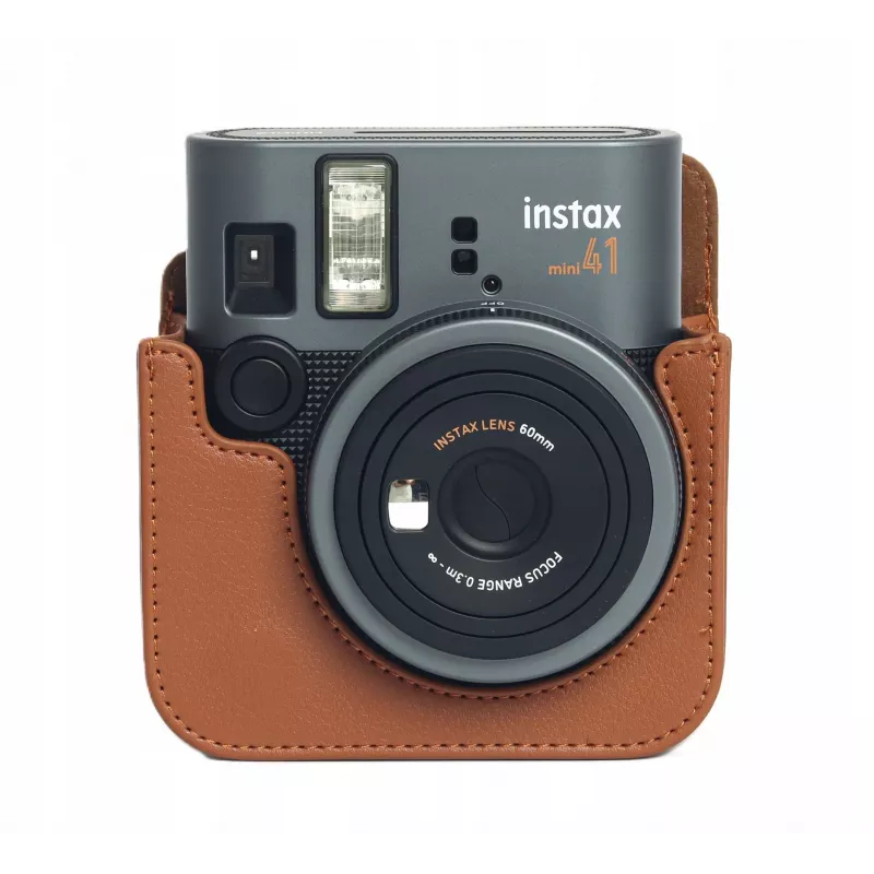 LOVEINSTANT Capa para câmara Fujifilm Instax Mini 41, castanho