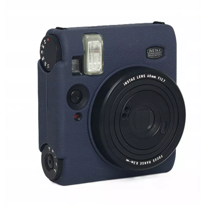 LOVEINSTANT Capa protetora de silicone para Fujifilm Instax Mini 99 - azul-marinho