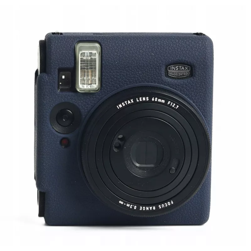 LOVEINSTANT Capa protetora de silicone para Fujifilm Instax Mini 99 - azul-marinho