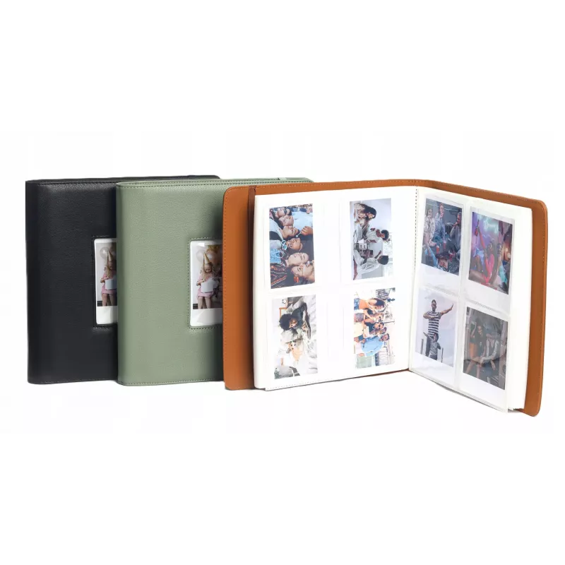 LOVEINSTANT Álbum de fotografias para 288 fotos, compatível com Fuji Instax Wide 400/300, Polaroid 600/Now, castanho