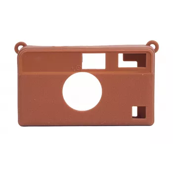 LOVEINSTANT Capa protetora de silicone para Kodak Ektar H35 H35N Ultra F9 - castanho
