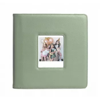 LOVEINSTANT Álbum de fotografias para 288 fotos, compatível com Fuji Instax Wide 400/300, Polaroid 600/Now, verde