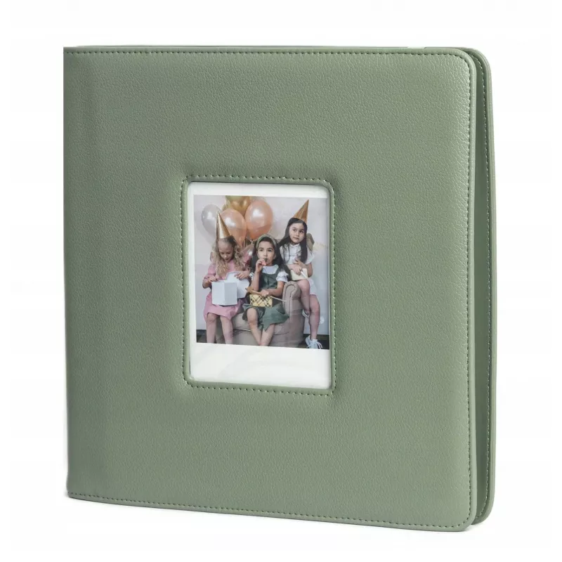 LOVEINSTANT Álbum de fotografias para 288 fotos, compatível com Fuji Instax Wide 400/300, Polaroid 600/Now, verde