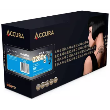 Cartucho de toner Accura HP N.º 80X (CF280X) Compatível XXL Alto Rendimento Preto