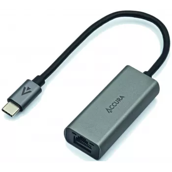 Adaptador ACCURA USB-C para RJ45 Gigabit Ethernet, Cinzento Espacial