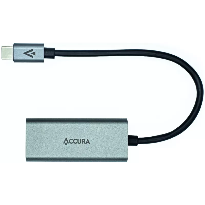 Adaptador ACCURA USB-C para RJ45 Gigabit Ethernet, Cinzento Espacial