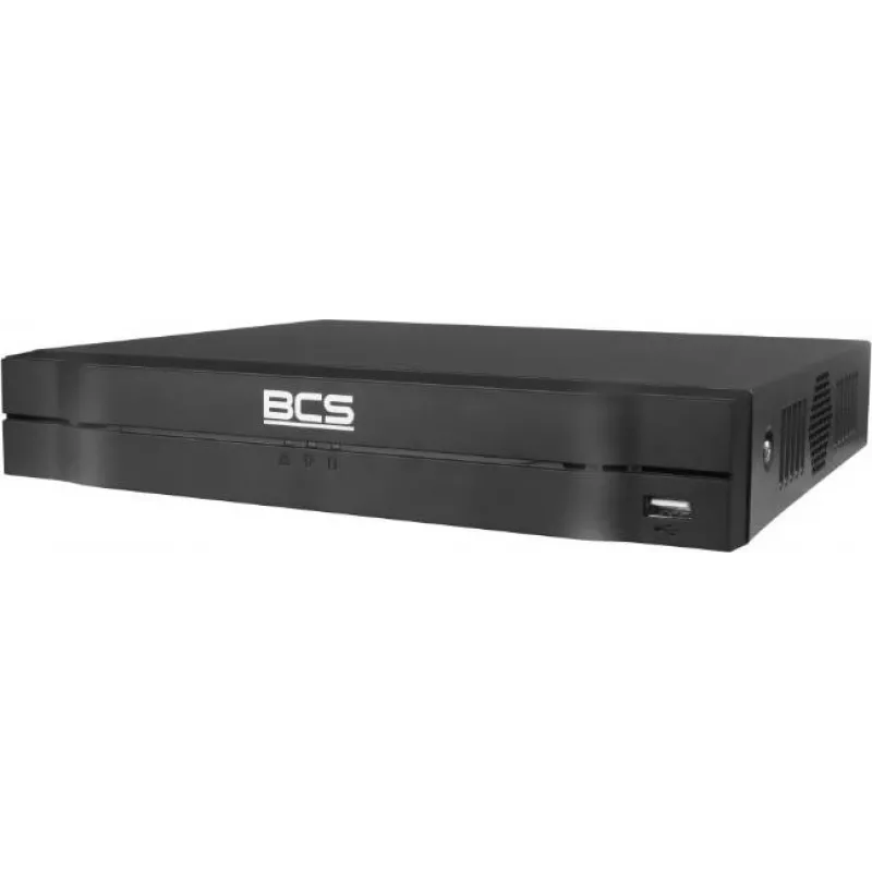 BCS Gravador de Vídeo em Rede PoE 4K 8 Canais NVR, 8 Portas PoE, H.265+, 1 Baía SATA HDD, BCS-L-NVR0801-4KE-8P(2L)