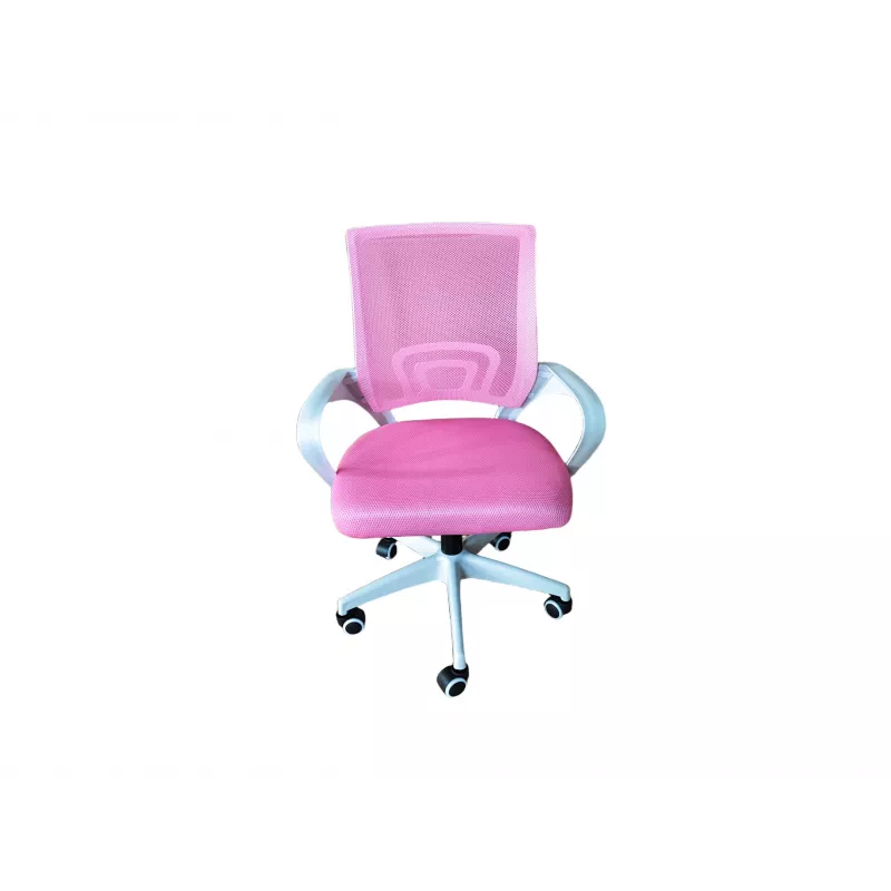 Cadeira giratória de escritório EXTRALINK HOME rosa tecido de malha