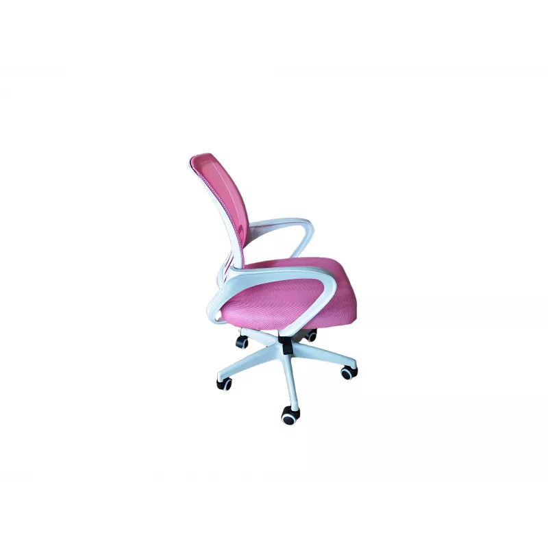 Cadeira giratória de escritório EXTRALINK HOME rosa tecido de malha