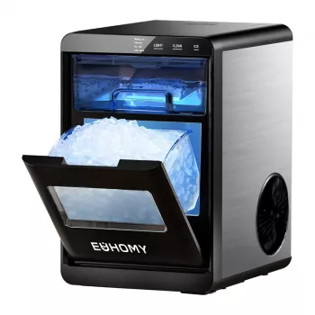 EUHOMY IM017 máquina de fazer gelo 20kg (preto)