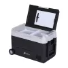 HCALORY D55M+ arrefecedor de automóvel com Bluetooth, 55L, compressor, -20°C a +20°C, DC 12V/24V, AC 100-240V, preto