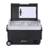 HCALORY D55M+ arrefecedor de automóvel com Bluetooth, 55L, compressor, -20°C a +20°C, DC 12V/24V, AC 100-240V, preto