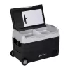 HCALORY D55M+ arrefecedor de automóvel com Bluetooth, 55L, compressor, -20°C a +20°C, DC 12V/24V, AC 100-240V, preto