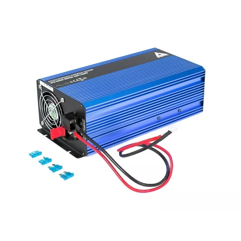 AZO Digital Conversor 12 VDC / 230 VAC SINUS IPS-2000S 2000W Inversor de onda sinusoidal pura