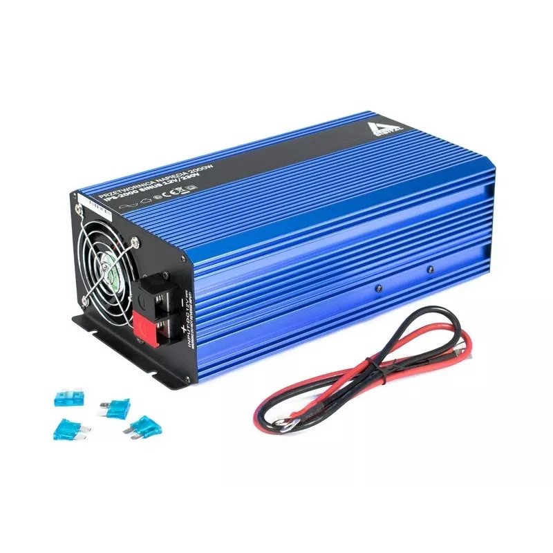 AZO Digital Conversor 12 VDC / 230 VAC SINUS IPS-2000S 2000W Inversor de onda sinusoidal pura