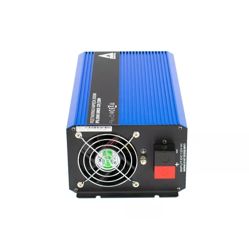 AZO Digital Conversor 12 VDC / 230 VAC SINUS IPS-2000S 2000W Inversor de onda sinusoidal pura
