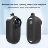 PULUZ Capa de silicone com proteção de objetiva para Insta360 GO 3 – Preto