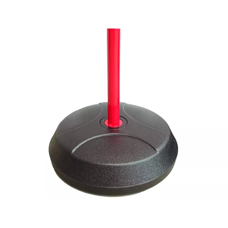 LEAN TOYS Cesto de basquetebol ajustável para crianças com bola para jardim