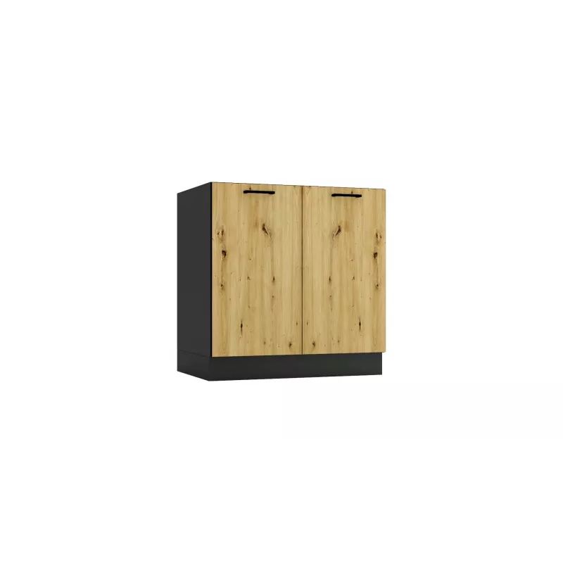 STOLKAR Cosmo Design ANIKA Conjunto de móveis de cozinha, Artisan Oak/Grafite 2.0