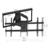 KINGMOUNT KG-1028 Suporte de Parede para TV Articulado e Inclinável para Ecrãs de 42-100 Polegadas, VESA 200x100 a 800x400, até 45,5 kg