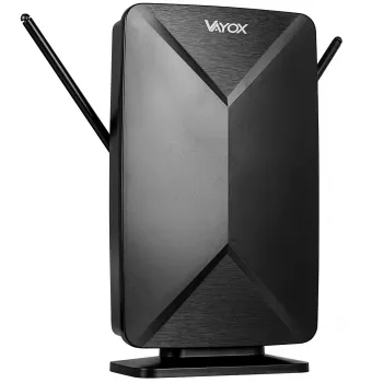VAYOX VA0248 Antena DVB-T/T2 4K Interior/Exterior com Amplificador e Filtro LTE 4G