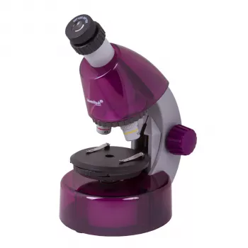 Microscópio biológico para crianças Levenhuk LabZZ M101 Amethyst, 40x-640x, monocular, iluminação LED