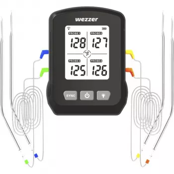 Termómetro digital para carne com sonda Levenhuk Wezzer Cook MT90