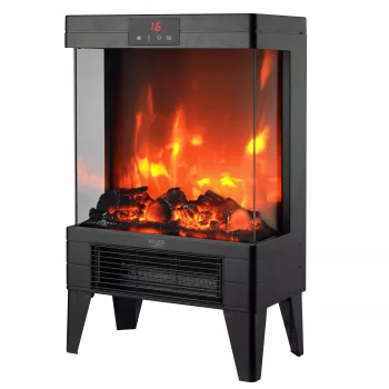 Termoventilador cerâmico PTC Adler AD 7755 2000W com comando, preto
