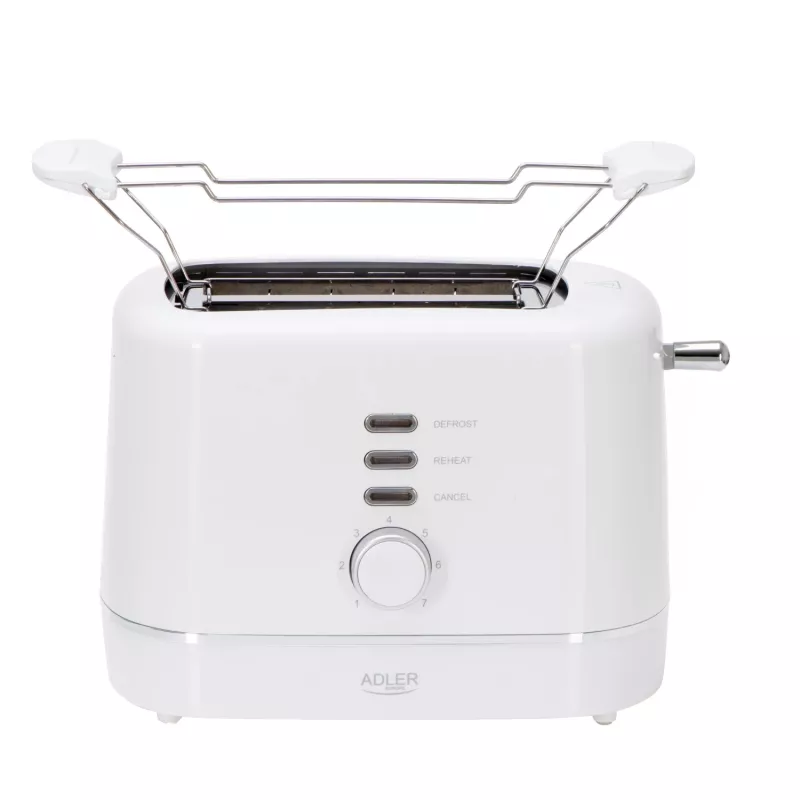 Torradeira Adler AD 3224 branca 750W de 2 ranhuras