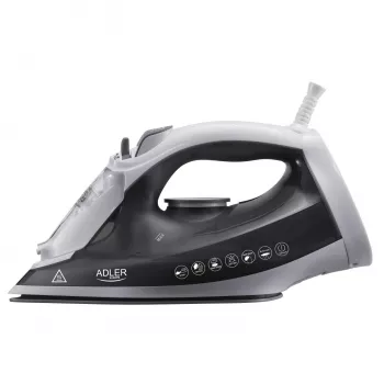 Adler AD 5051 Ferro de engomar a vapor com base de cerâmica, 2600 W, depósito 350 ml