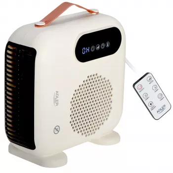 Termoventilador cerâmico Adler AD 7756 1500W preto