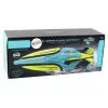 LEAN TOYS Barco RC 2.4G amarelo-turquesa à prova de água com controlo remoto