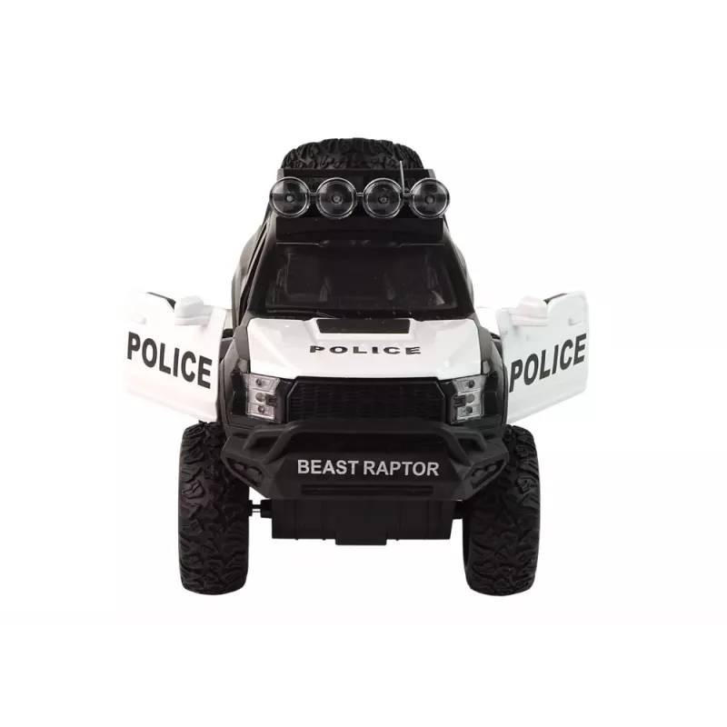 LEAN TOYS Veículo todo-o-terreno Raptor polícia porta que abre som luz